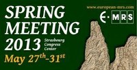 E-MRS 2013 Spring Meeting